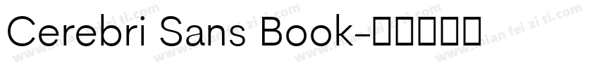 Cerebri Sans Book字体转换